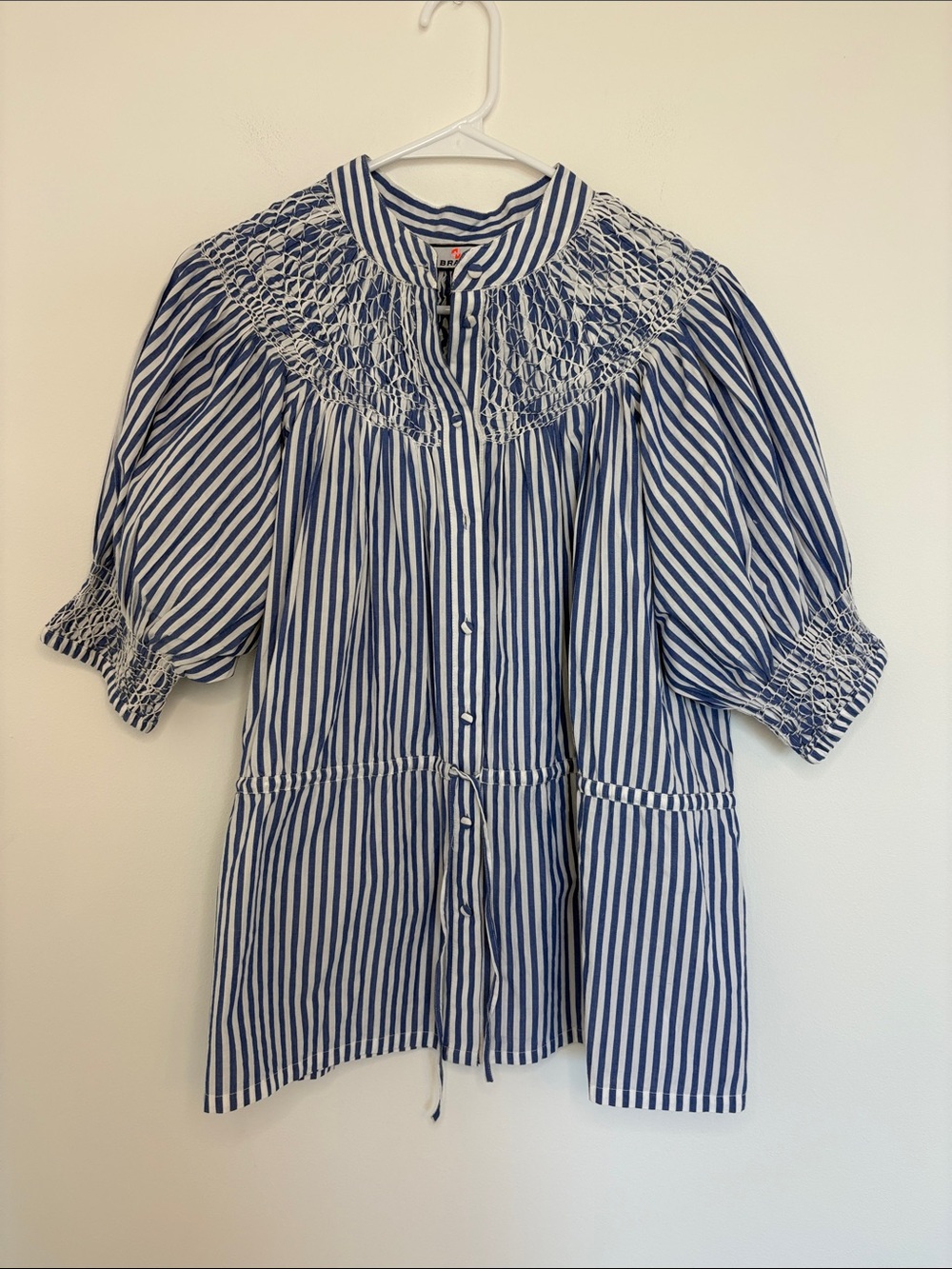 Ck Bradley Blue and White Stripe Top
